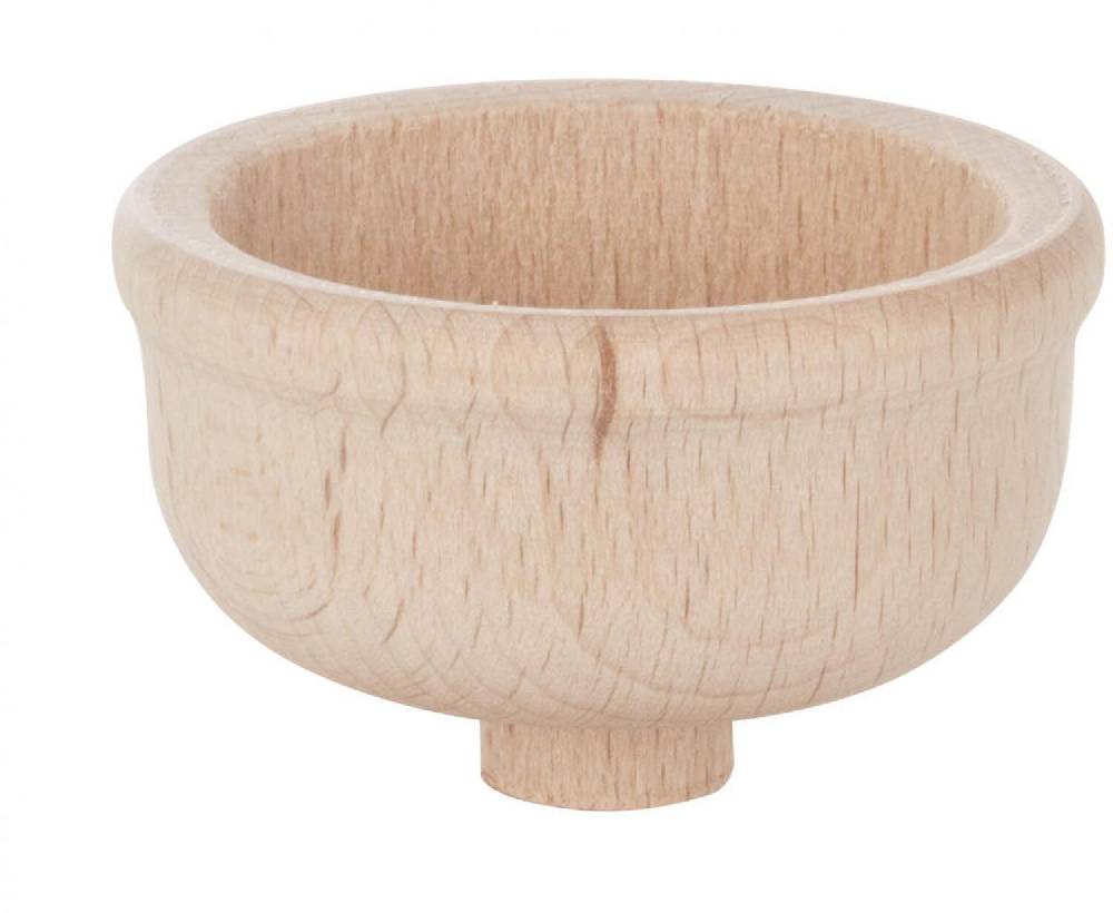 Rudolphs Schatzkiste Ersatzteile Pyramide Holztülle für Teelichter (tief) mit Dübel für 14mm Kerzeneinsätze BxHxT 5,5x3x5,5cm Valentinstagsangebot