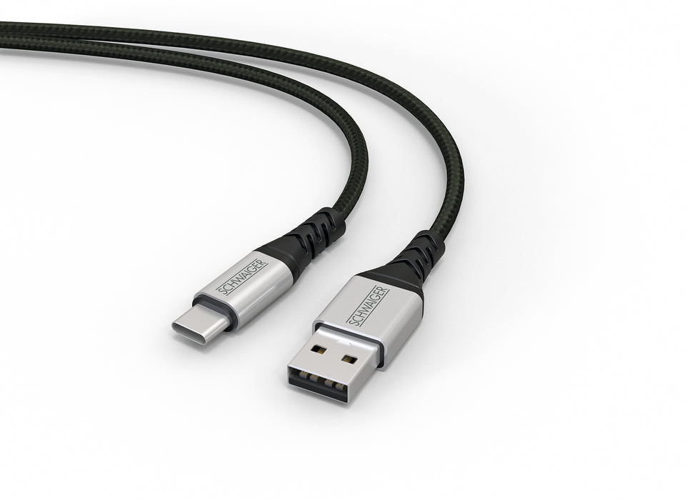 Schwaiger USB-C auf USB-A Kabel extrem reißfest 1,2 m Online