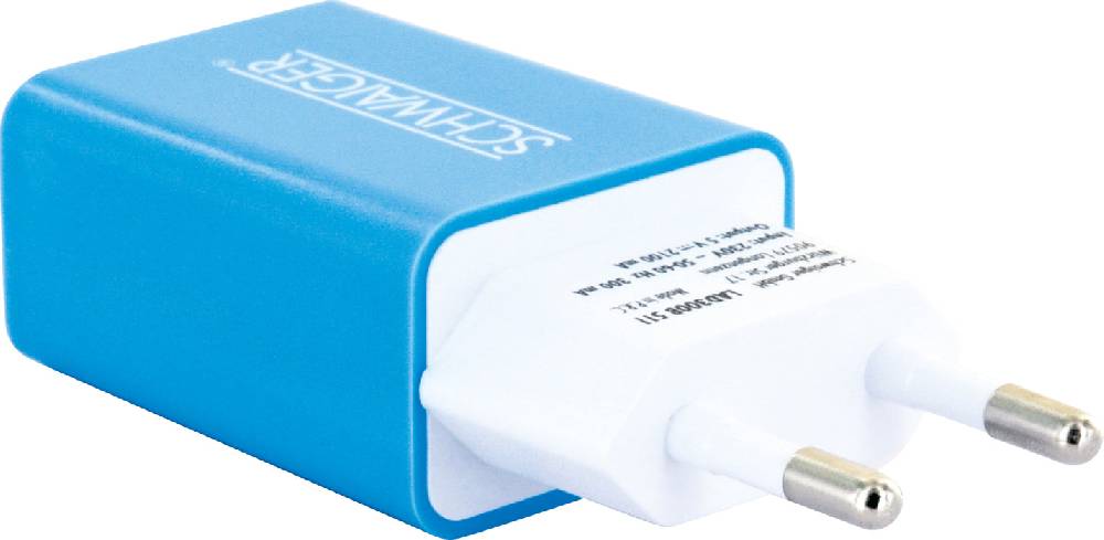 Schwaiger Ladegerät USB 2.0 A Pink/Blau Günstiger Verkauf