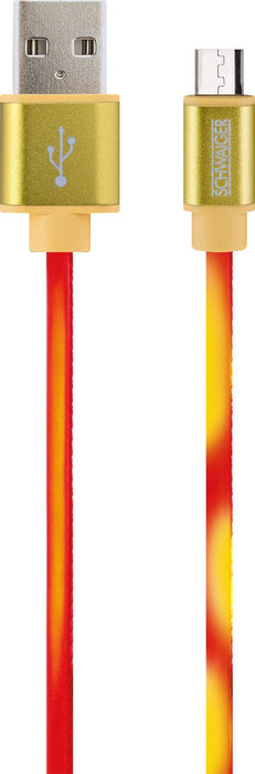 Schwaiger Micro-USB Kabel Thermo-Farbwechsel 1,5 m