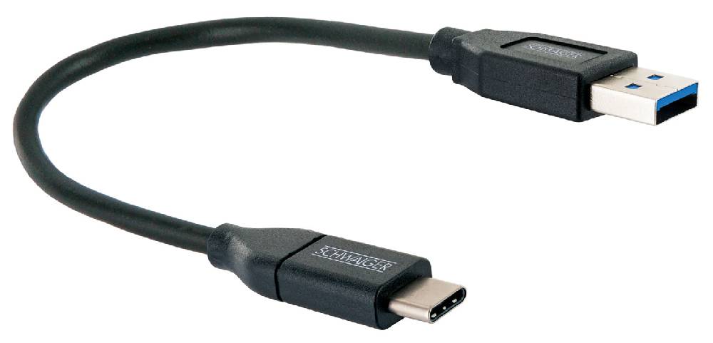 Schwaiger USB-C auf USB-A Kabel 0,5 m Outlet