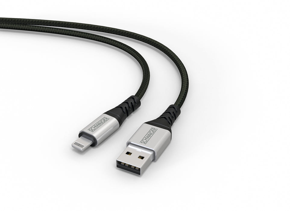Schwaiger Lightning auf USB-A Kabel extrem reißfest 1,2 m Hotsell