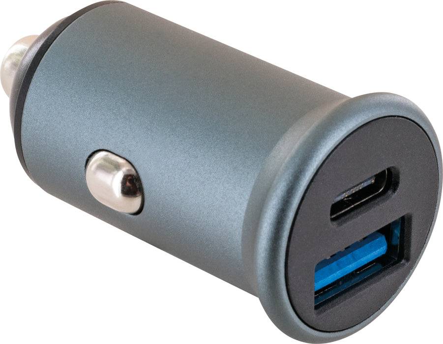 Schwaiger KFZ Ladegerät für PKW/LKW 12/24 V USB-C + USB-A
