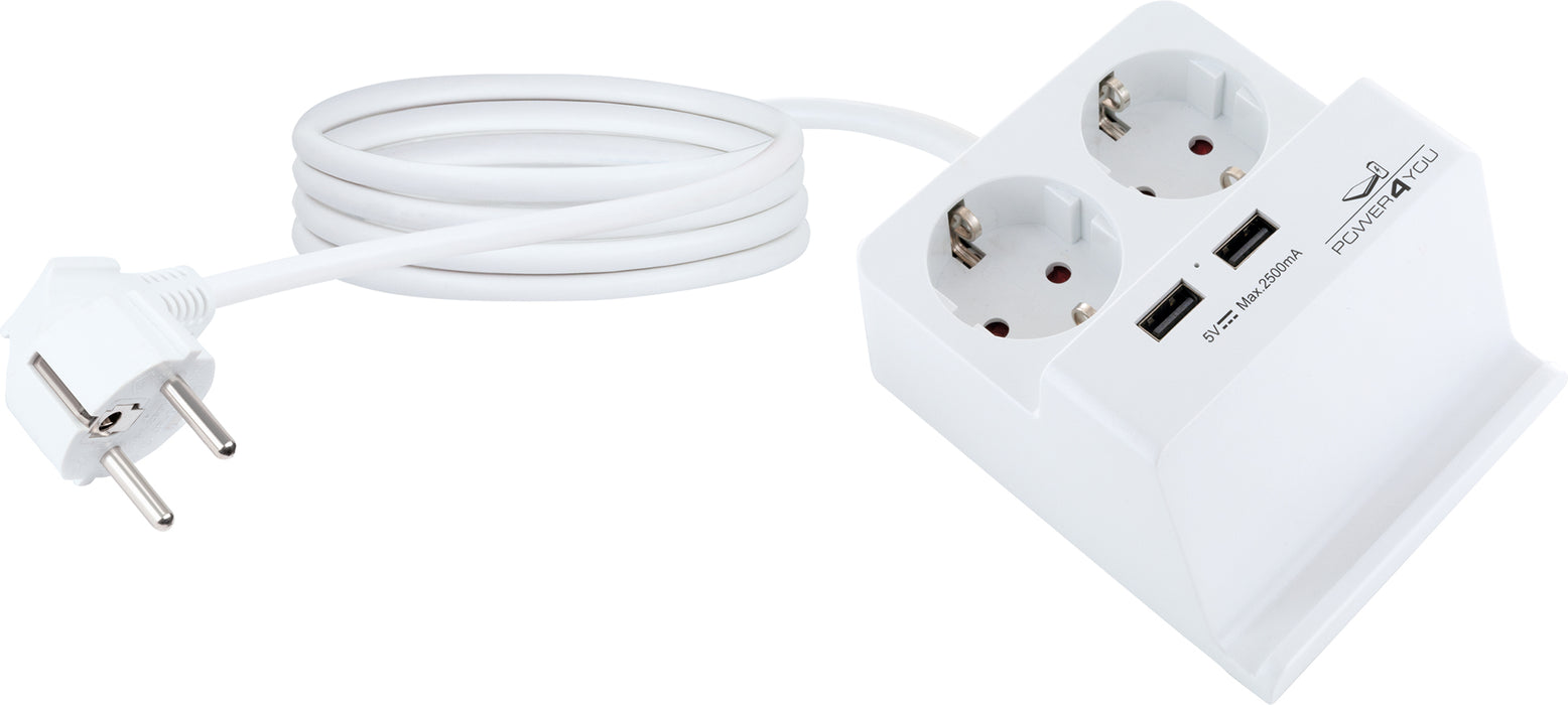 Schwaiger Smartphone-Halter mit 2x Steckdose + 2x USB 2.0 A Online