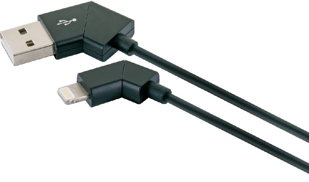 Schwaiger Lightning auf USB-A Kabel drehbare Stecker 1,2 m Günstiger Verkauf