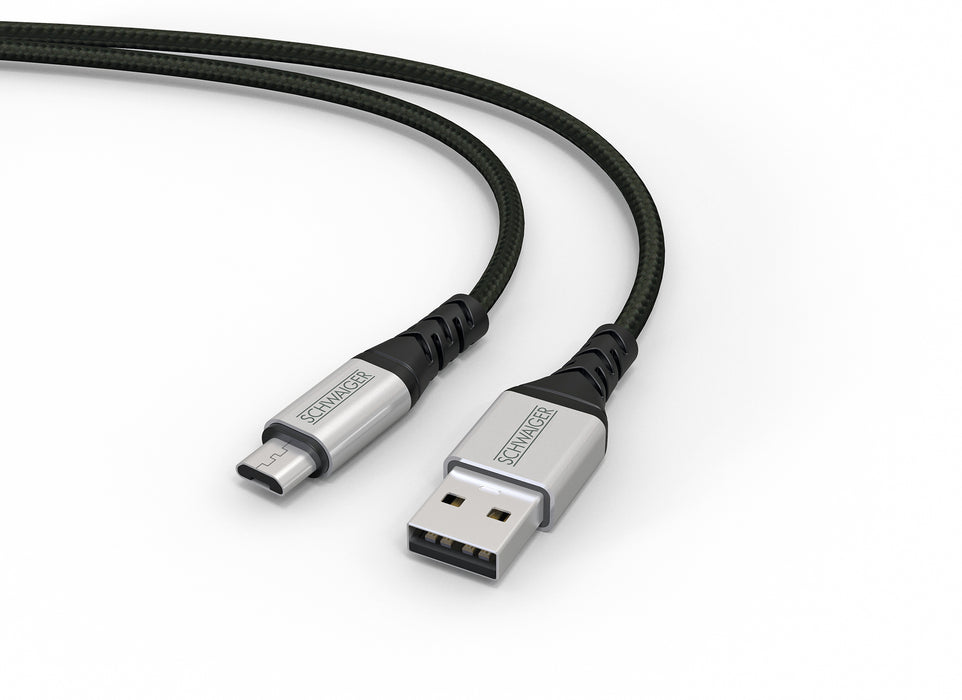 Schwaiger Micro-USB auf USB-A Kabel extrem reißfest 1,2 m im Angebot