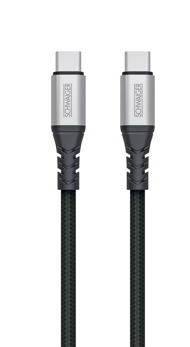 Schwaiger USB-C auf USB-C/Lightning Kabel extrem reißfest 1,2 m