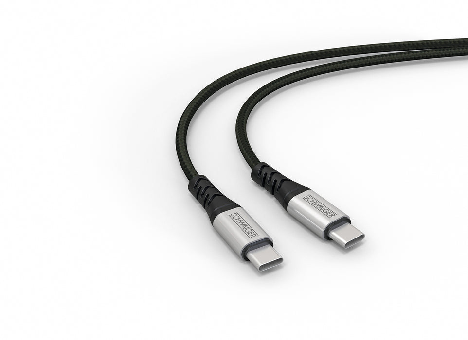 Schwaiger USB-C auf USB-C/Lightning Kabel extrem reißfest 1,2 m Schlussverkauf