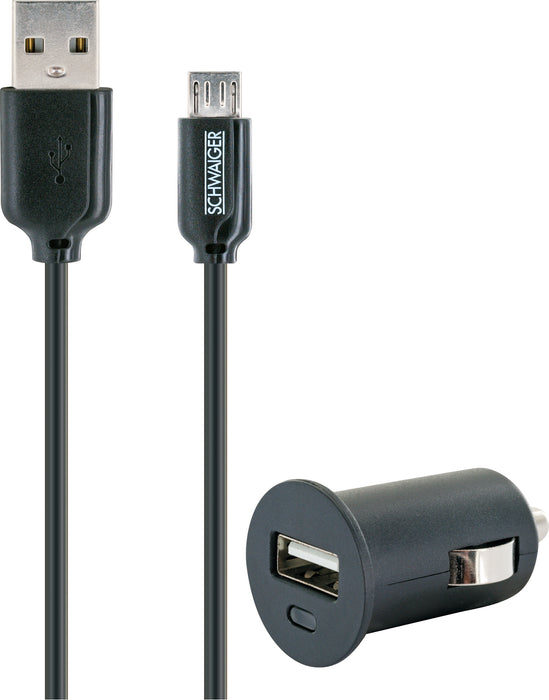Schwaiger 12 V Micro USB Ladeset "Smart"