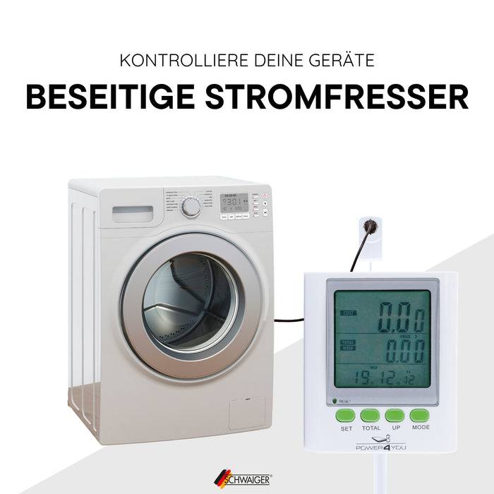 Schwaiger Energiekostenmessgerät mit verlängertem Display Blitzverkäufe