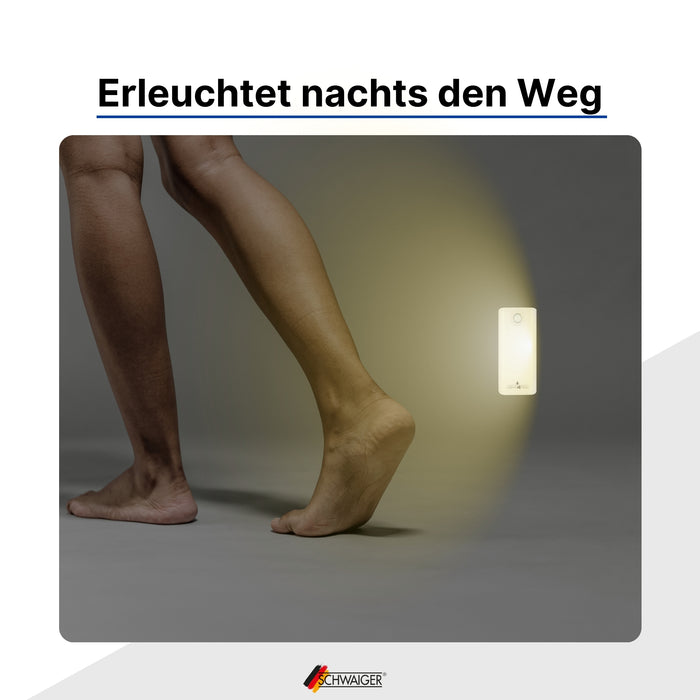Schwaiger Bewegungssensor Leuchte mit abnehmbaren Licht Auslauf