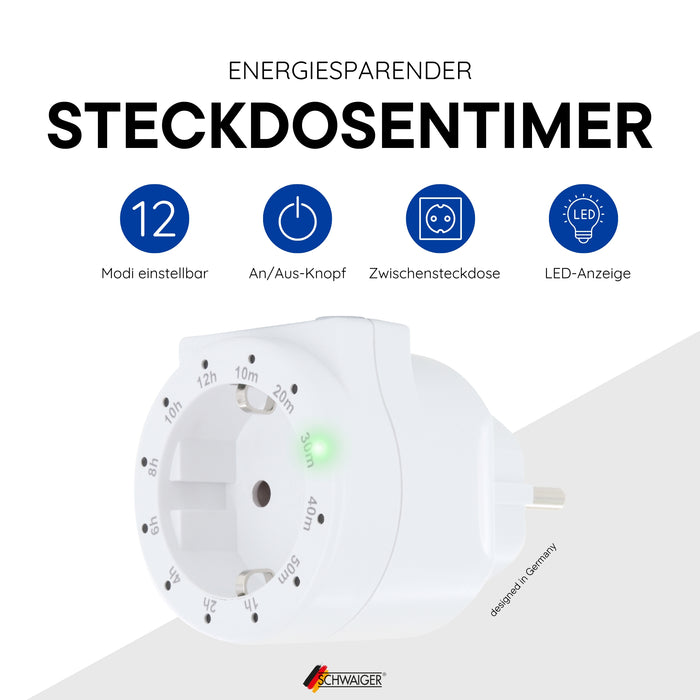 Schwaiger Timer Steckdosenadapter Schlussverkauf