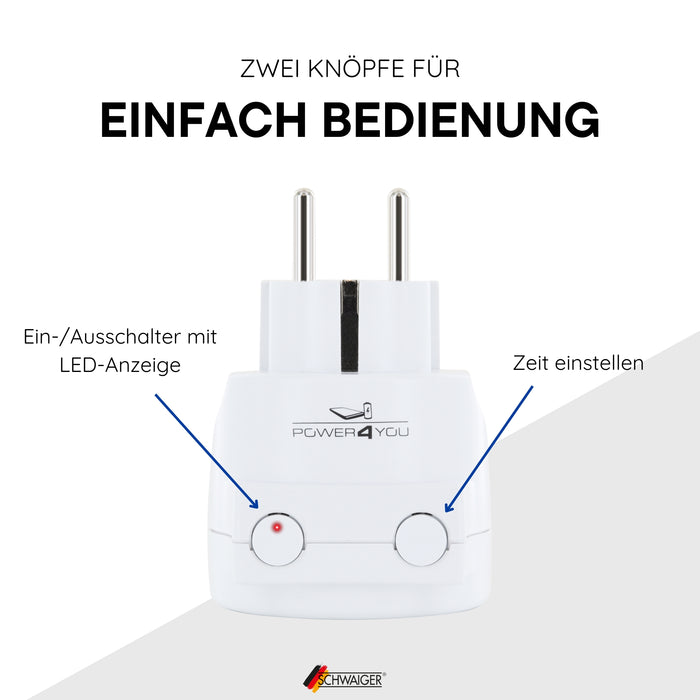 Schwaiger Timer Steckdosenadapter Schlussverkauf