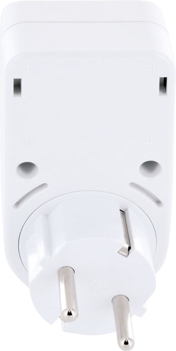 Schwaiger Steckdosenadapter mit 2 USB-A Slots 360° drehbar Online