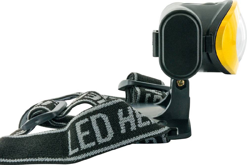 Schwaiger Stirnlampe mit Kopfband & 3 Betriebsmodi Gelb im Angebot