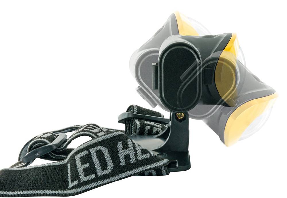 Schwaiger Stirnlampe mit Kopfband & 3 Betriebsmodi Gelb im Angebot