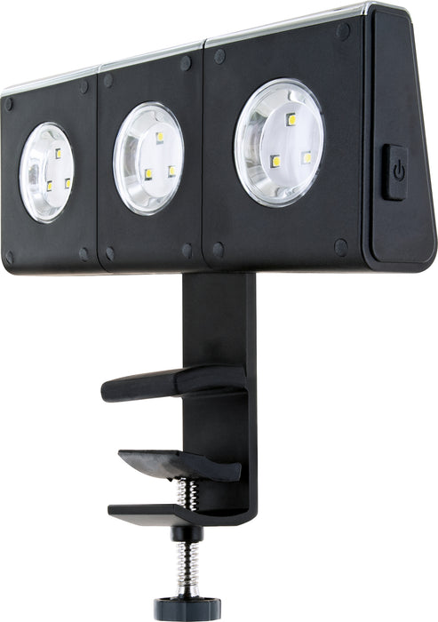 Schwaiger Grill-Leuchte mit beweglichen LED-Stahlern