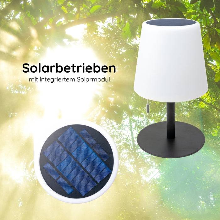 Schwaiger Solar-Tischleuchte mit Zugschalter Auslauf