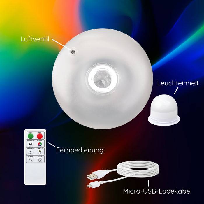 Schwaiger Sitzhocker aufblasbar mit Leuchteinheit Hotsell