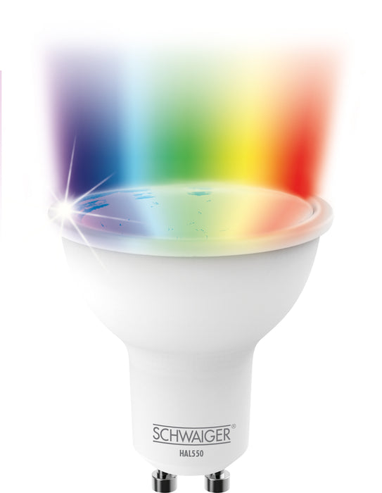 Schwaiger Smart Leuchtmittel LED RGB dimmbar GU10