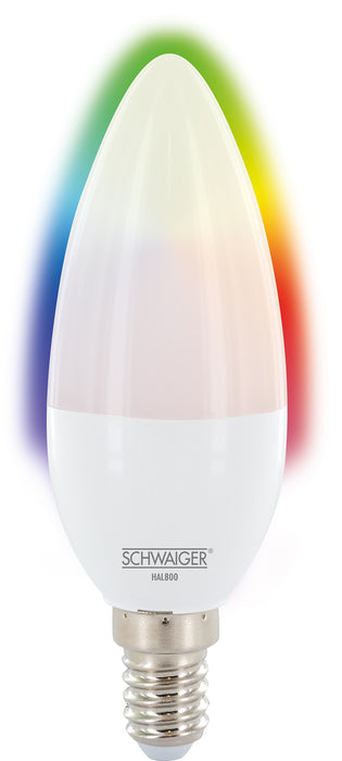 Schwaiger Smart Leuchtmittel LED RGB dimmbar E14