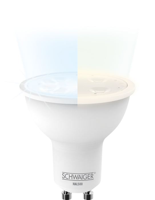 Schwaiger Smart Leuchtmittel LED dimmbar warm-/kaltweiss GU10