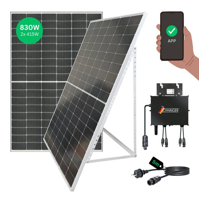 Schwaiger Solaranlage 2er Set 830Wp