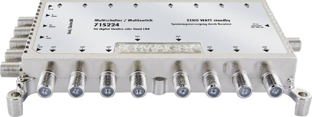 Schwaiger SAT Multischalter 5/16 mit Netzteil Fabrikverkauf
