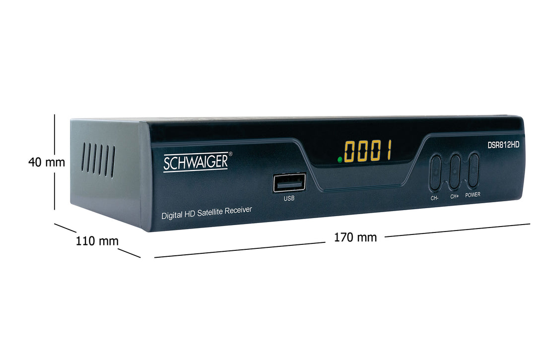 Schwaiger SAT-Receiver digital FULL HD FTA vorprogrammiert Blitzverkäufe