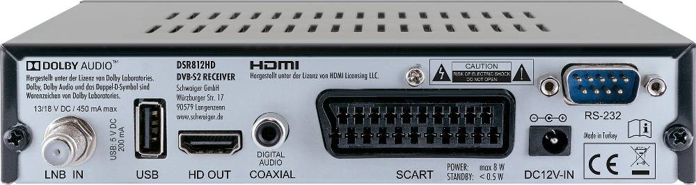 Schwaiger SAT-Receiver digital FULL HD FTA vorprogrammiert Blitzverkäufe