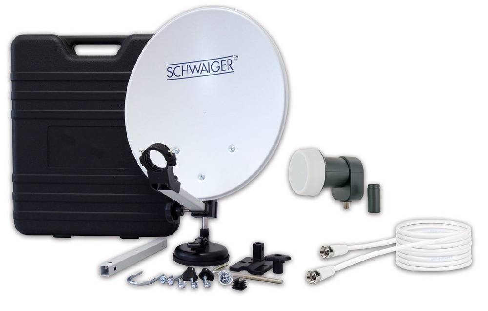 Schwaiger Camping Satellitenanlage Stahl 35 cm