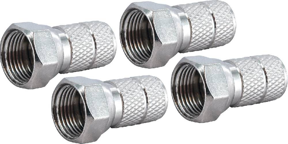 Schwaiger F-Aufdrehstecker 4er Set Ø 8,2 mm