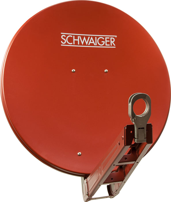 Schwaiger Satellitenanlage Set Ziegelrot Aluminium 75 cm Outlet
