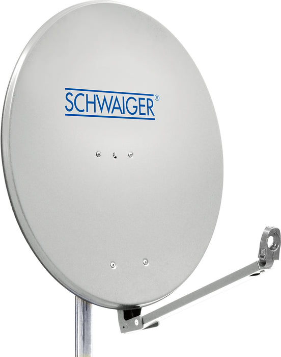 Schwaiger Satellitenanlage Set Weiß Aluminium 88 cm im Angebot