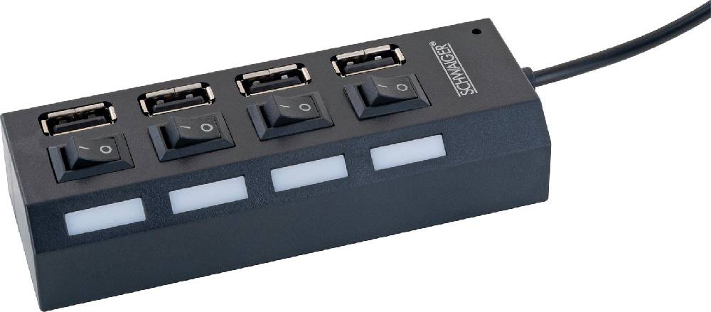 Schwaiger USB Hub, 4-fach