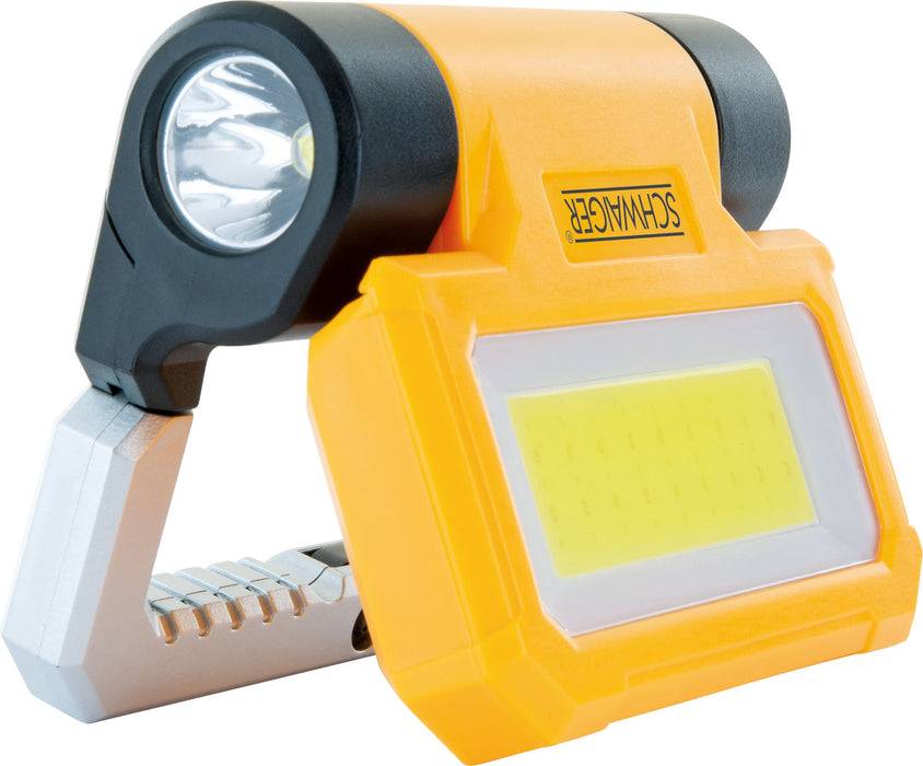Schwaiger Arbeitsleuchte mit COB-LED Strahler und Taschenlampe Blitzverkäufe