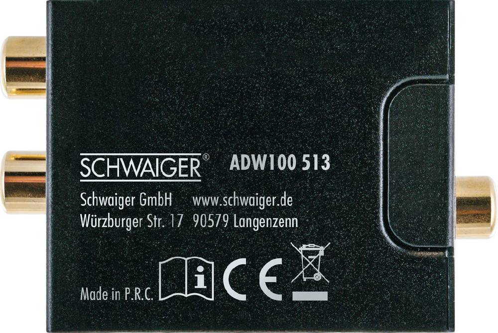 Schwaiger Analog zu Digital Audio Konverter Blitzverkäufe