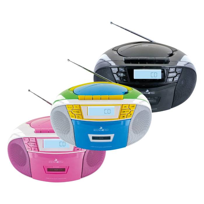 Schwaiger CD-Player mit Kassettenspieler und Radio