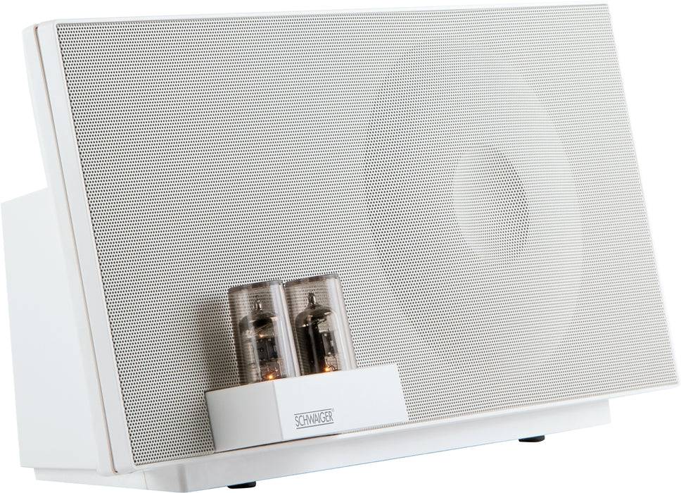 Schwaiger Hybrid Hi-Fi Lautsprechersystem mit Vakuum Röhrenverstärker (Bluetooth, NFC, AUX, USB, etc.) Verkauf