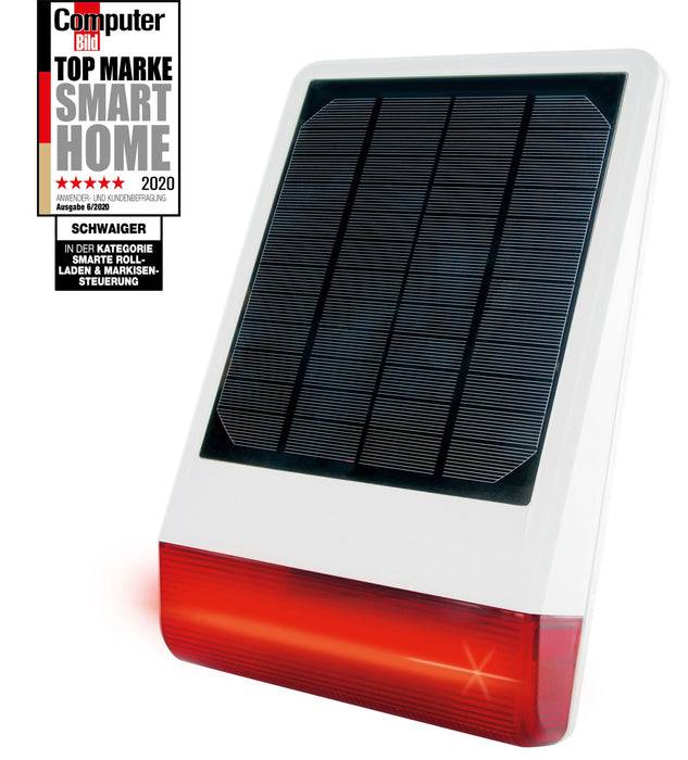 Schwaiger Solarbetriebene Außensirene