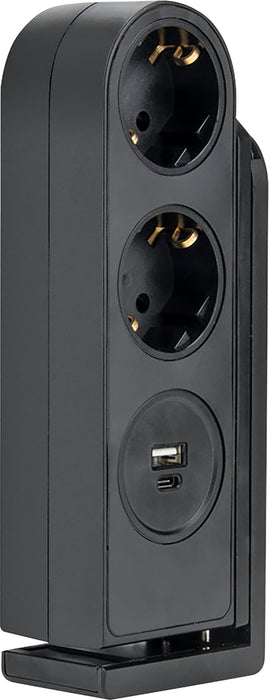 Schwaiger Tischsteckdose 2fach mit USB-C/A Anschluss Schlussverkauf