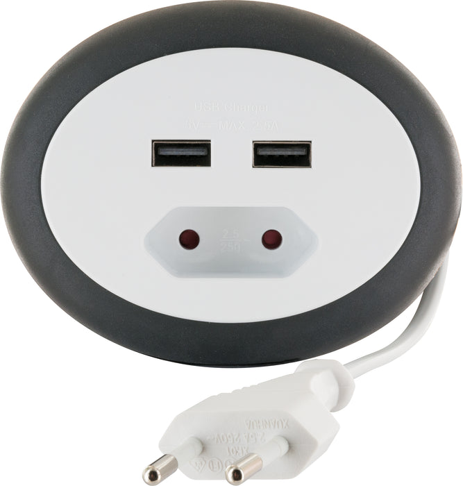 Schwaiger Kabeltrommel Eurostecker 2x USB-A Slots Günstiger Verkauf