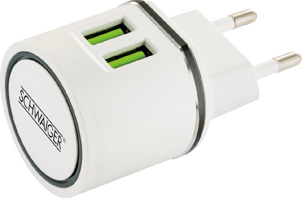 Schwaiger Ladegerät 2x USB 2.0 A