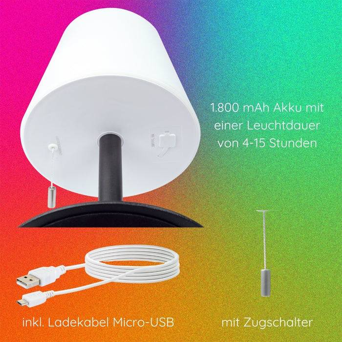 Schwaiger Solar-Tischleuchte mit Zugschalter im Angebot