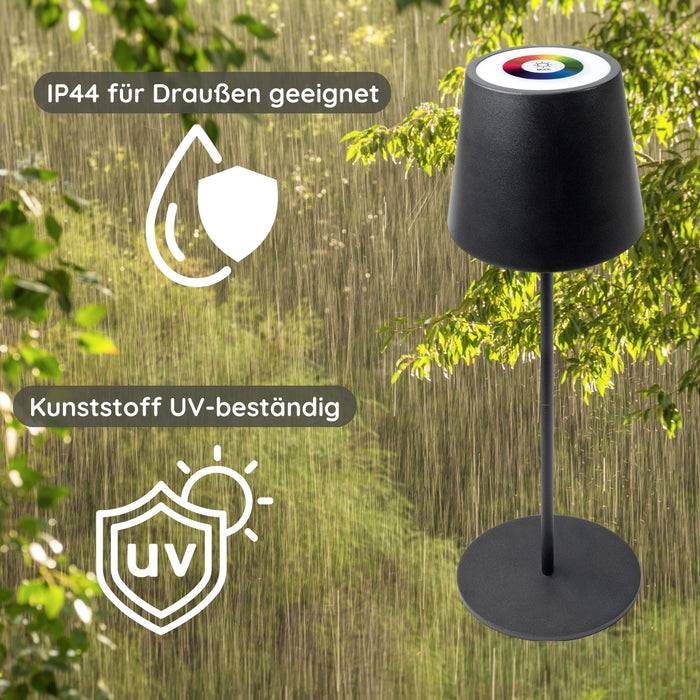 Schwaiger RGB LED Tischleuchte mit Touchsteuerung im Angebot