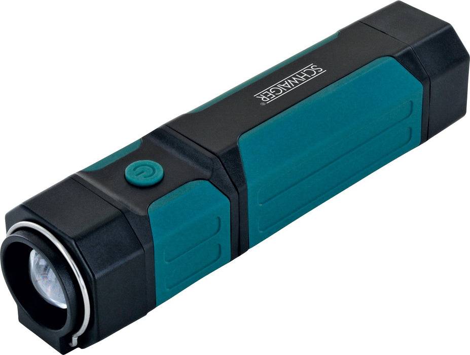 Schwaiger Arbeitsleuchte mit ausziehbarem COB-LED Strahler und Taschenlampe im Angebot