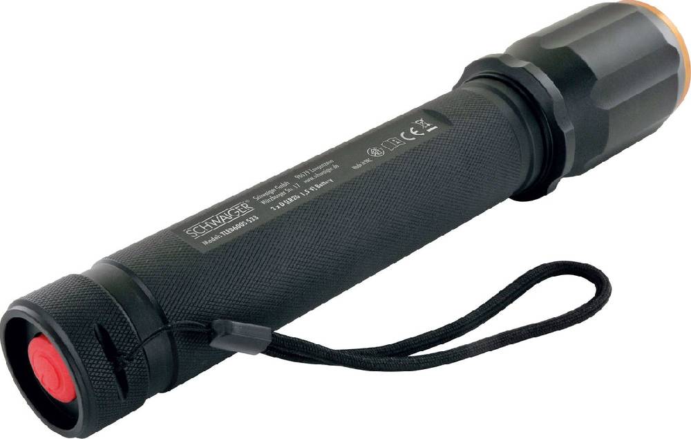 Schwaiger Taschenlampe mit Zoomfunktion Aluminium Auslauf