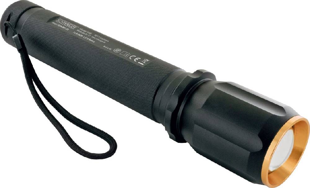 Schwaiger Taschenlampe mit Zoomfunktion Aluminium Auslauf