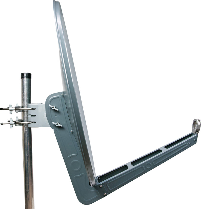 Schwaiger Satellitenschüssel Aluminium Weiß/Rot/Anthrazit 85 cm Auslauf