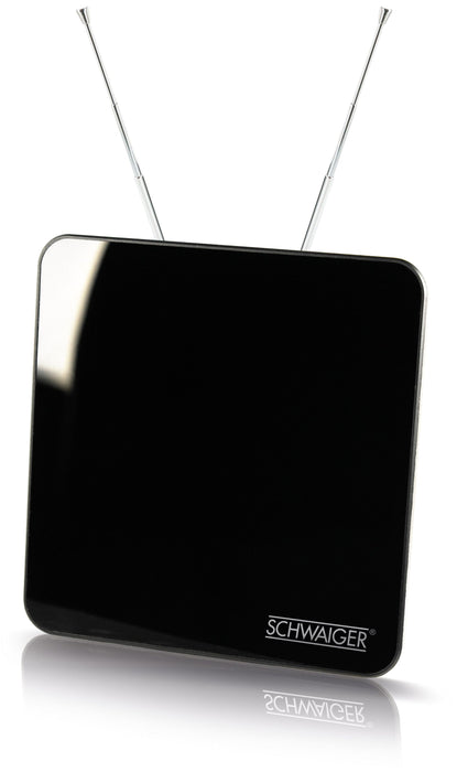 Schwaiger Zimmerantenne aktiv DVB-T2 VHF UHF schwarz